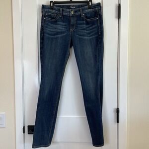 Express Womens Size 10 Regular Jeans Skinny EVA Curvy Fit Mid Rise Denim Blue